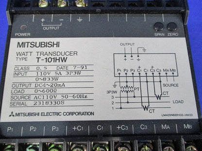 電力トランスデューサ T-101HW