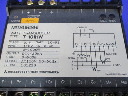 電力トランスデューサ T-101HW