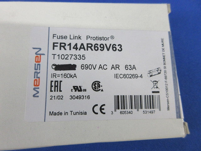 ヒューズ(3個入) FR14AR69V63