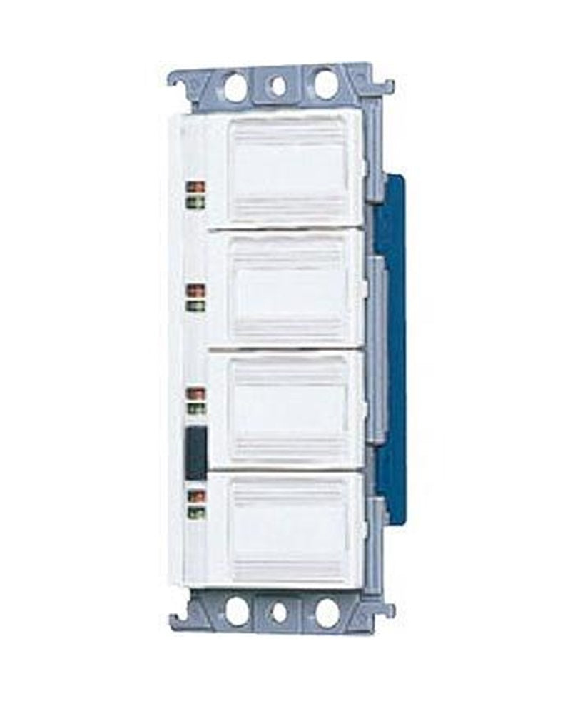 フル2線式リモコン スイッチ 4コ用 光アドレス設定式 ホワイト WRT55049W