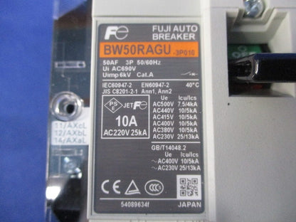 オートブレーカ3P10A BW50RAGU