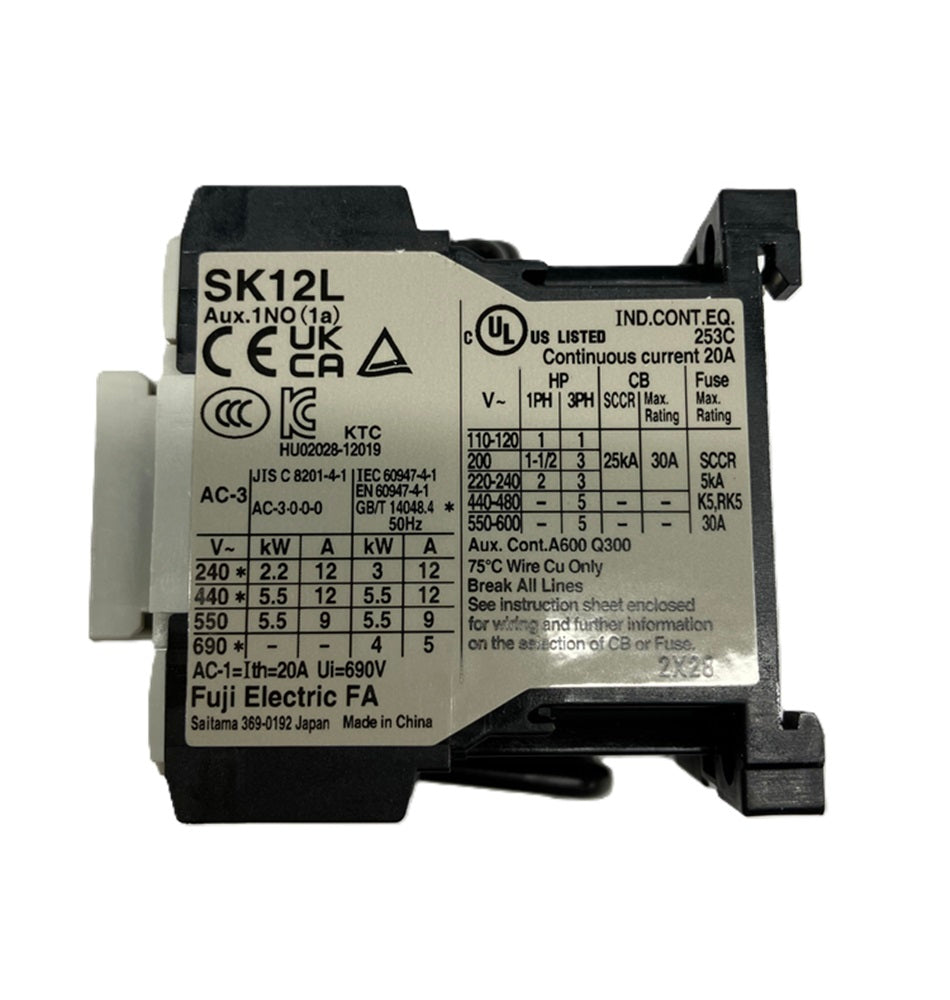 電磁接触器 DC24V SK12LR-E10W