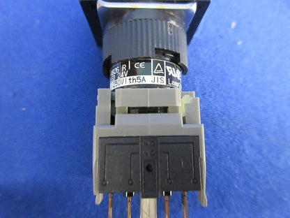 照光押しボタンスイッチ(9個入)(ホワイト) AH165-TLW11E3