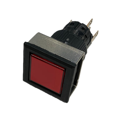 Φ16コマンドスイッチ 接点一体形 AR16・AF16(薄形)(角平形) 赤 AF16F0M-C1E3R