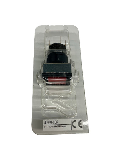 Φ16コマンドスイッチ 接点一体形 AR16・AF16(薄形)(角平形) 赤 AF16F0M-C1E3R