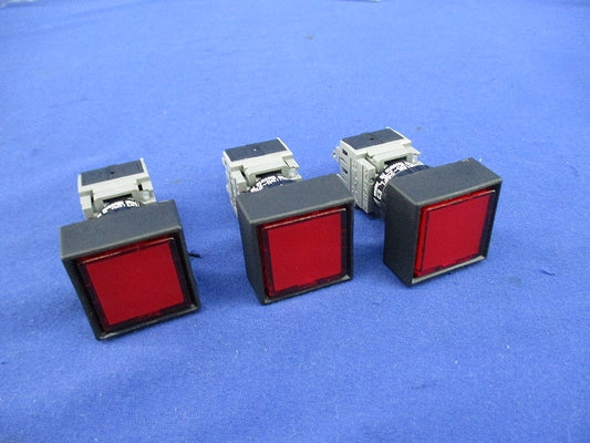 φ16照光押しボタンスイッチ(3個入)(赤) AH165-2SFL