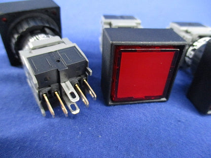 φ16照光押しボタンスイッチ(3個入)(赤) AH165-2SFL