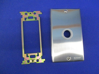 ステンレス大穴電話線プレート(4枚入)National WN7661