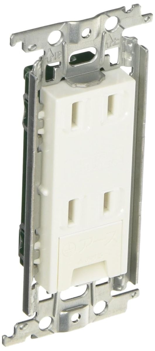 コスモシリーズワイド21 埋込アースターミナル付ダブルコンセント ホワイト 10個入 WTF1532WK-10