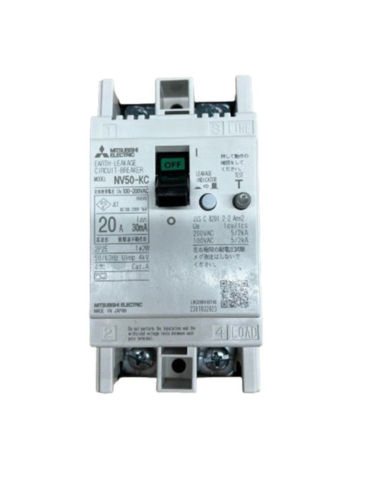 漏電ブレーカー  AC100-200V NV50-KC2P20A30mA