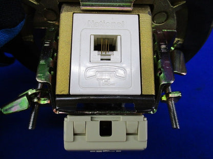 アップコンセント 電話用 6極4心 National DU6153P