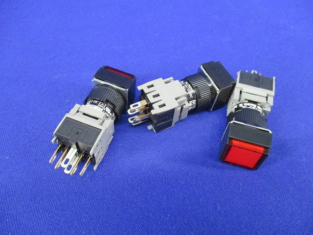 照光押しボタンスイッチ(3個入)汚れ有 AH165-SL