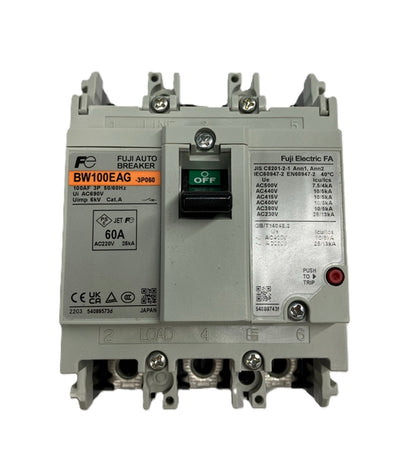 一般配線用オートブレーカ MAX AC500V -3P060 BW100EAG3P60A