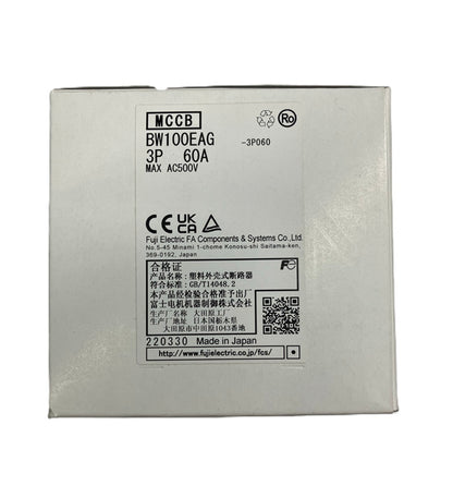 一般配線用オートブレーカ MAX AC500V -3P060 BW100EAG3P60A