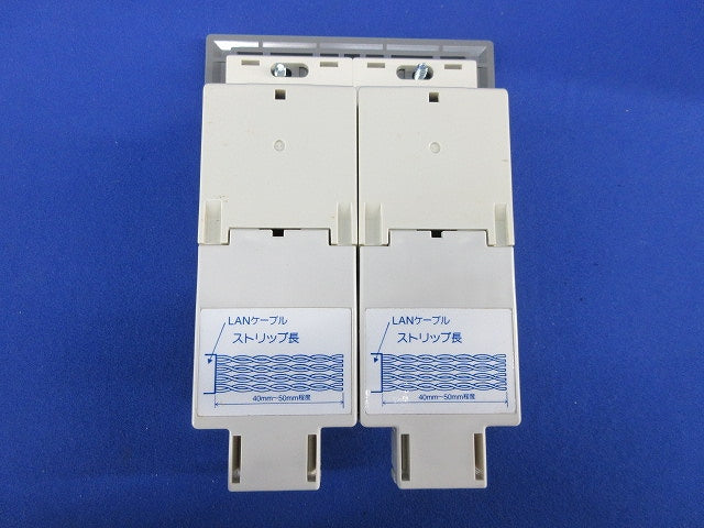 インナーコンセント・ミニダブル(樹脂製) CAT5E×2 NR331937