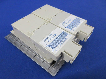 インナーコンセント・ミニダブル(アルミ製) CAT5E×2 NR331917