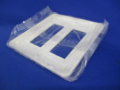 コンセントプレート2連用6個口(12枚入)(ピュアホワイト) WJE-33