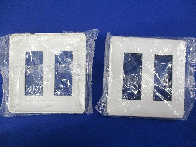 コンセントプレート2連用6個口(12枚入)(ピュアホワイト) WJE-33