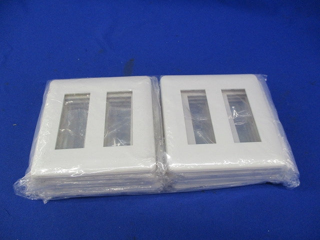 コンセントプレート2連用6個口(12枚入)(ピュアホワイト) WJE-33