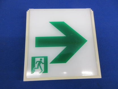 通路誘導灯表示板セット(混在2個入)(キズ・汚れ・変色有)National FK01137他