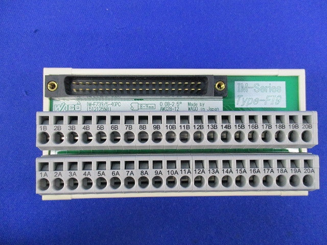 コネクタ端子台 インターフェーズモジュ-ル(3個入) IM-F739/5-40PC