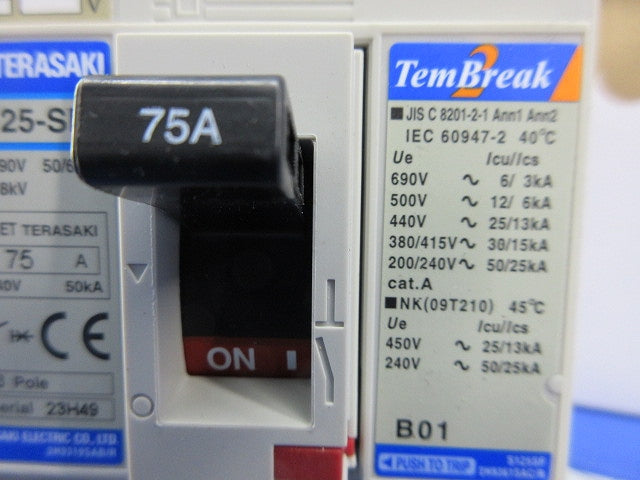 漏電遮断器3P3E75A S125-SF