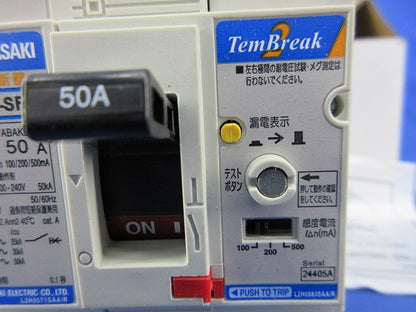漏電遮断器3P3E50A ZS125-SF