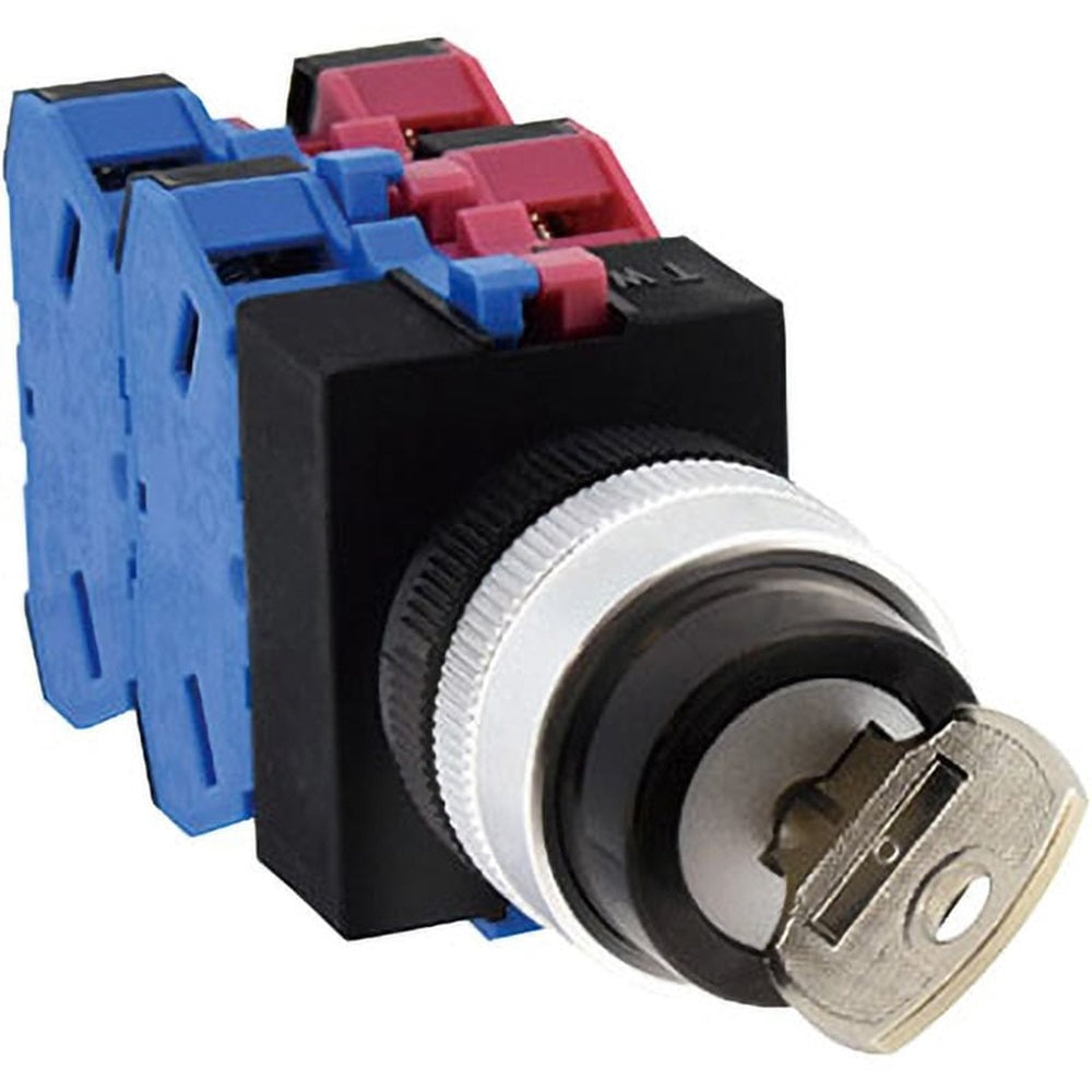 セレクタスイッチ TWシリーズ φ22 鍵操作形 90°-2ノッチ ASW2K22