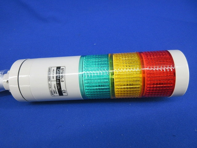 LED点滅型タワーランプ 積層信号灯 DC24V RAG STG50L-3
