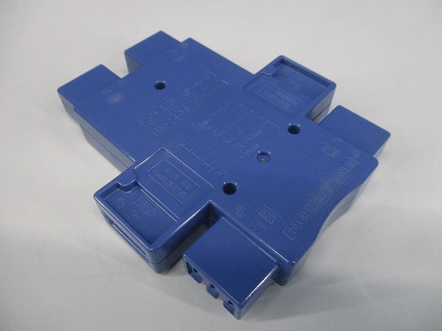 ハーネス用ジョイントボックス 4分岐 送り付 結線完了表示付 20A 125V ブルー MJ2496