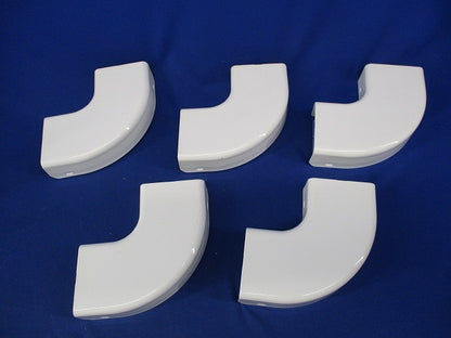 メタルモール用付属品フラットエルボC型(5個入)キズ・汚れ有 DZC320W