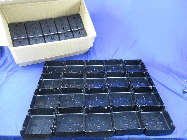 大四角浅型アウトレットボックス(40個入) OB544B