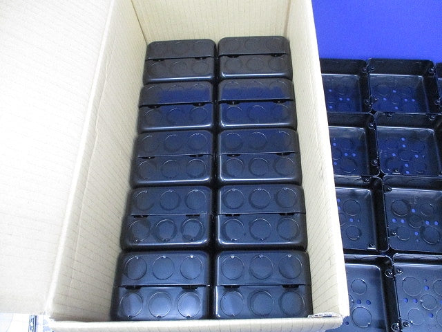 大四角浅型アウトレットボックス(40個入) OB544B