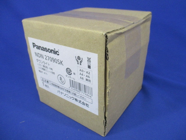 ダウンライト 灯具のみ LED交換不可  電源別売 中角 5000K ホワイト/銀色鏡面 NDN27090SK