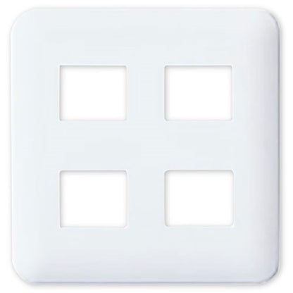 コスモシリーズワイド21 コンセントプレート ラウンド ホワイト 10個入り WTF7004W-10