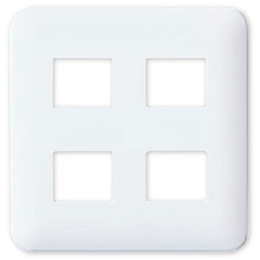 コスモシリーズワイド21 コンセントプレート ラウンド ホワイト 10個入り WTF7004W-10