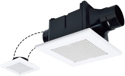 天井埋込形ダクト用換気扇 サニタリー用 定風量タイプ 2部屋換気用 VD-10ZFVC6