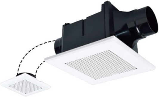 天井埋込形ダクト用換気扇 サニタリー用 定風量タイプ 2部屋換気用 VD-10ZFVC6