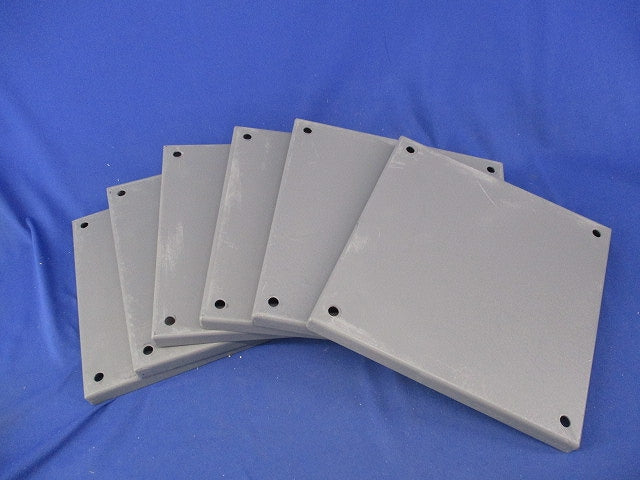 プルボックス 蓋のみ 化粧プレート(鉄)(ビス無)200×200(6枚入)(グレー) 型番不明