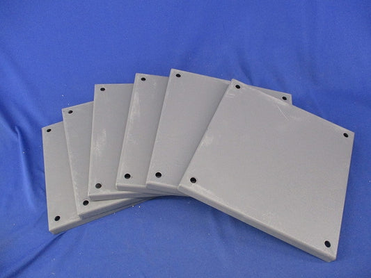 プルボックス 蓋のみ 化粧プレート(鉄)(ビス無)200×200(6枚入)(グレー) 型番不明