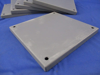 プルボックス 蓋のみ 化粧プレート(鉄)(ビス無)200×200(6枚入)(グレー) 型番不明