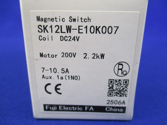 電磁開閉器DC24 SK12LW-E10K007