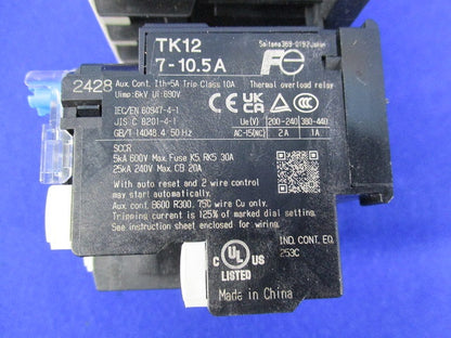 電磁開閉器DC24 SK12LW-E10K007