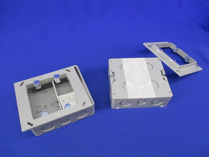 埋込スイッチボックス(塗代付)(2個入)(グレー) CSW-2N