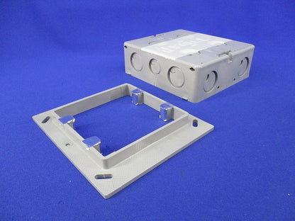 埋込スイッチボックス(塗代付)(2個入)(グレー) CSW-2N