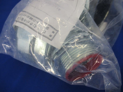 防水プリカ用附属品 ノックアウト用防水コネクタ 45°形 厚鋼電線管おねじ付き 2個入 W45BG50-02