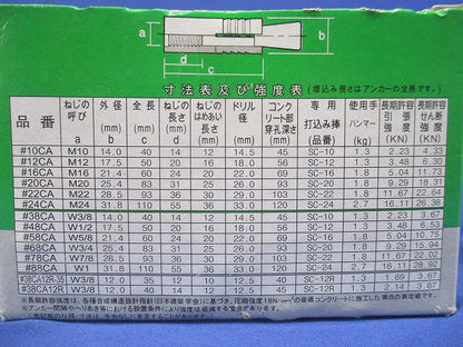 ホーク・カットアンカーCAタイプ スチール製 30本入 16CA-30