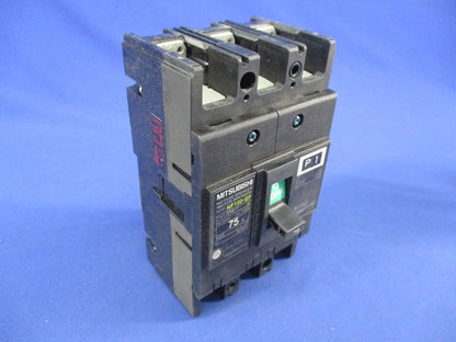 ノーヒューズブレーカ3P75A(アラームスイッチ無し)(ジャンク品) NF100-GF