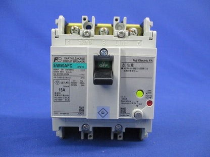 漏電遮断器 3P15A(キズ・汚れ有) EW50AFC-3P015