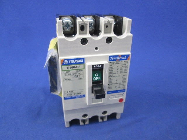 ノーヒューズ遮断器3P100A E100-SF